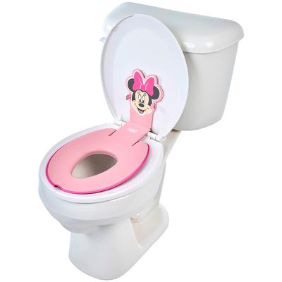 Toilettentrainer BRIGHT STARTS "Disney Baby Flip & Sit Toilettensitz - Minnie Mouse", Baby, rosa (rosa, pink), Kunststoff, Töpfchen