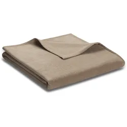 Wohndecke UNO COTTON (BL 220x240 cm) - braun - BL 220x240 cm