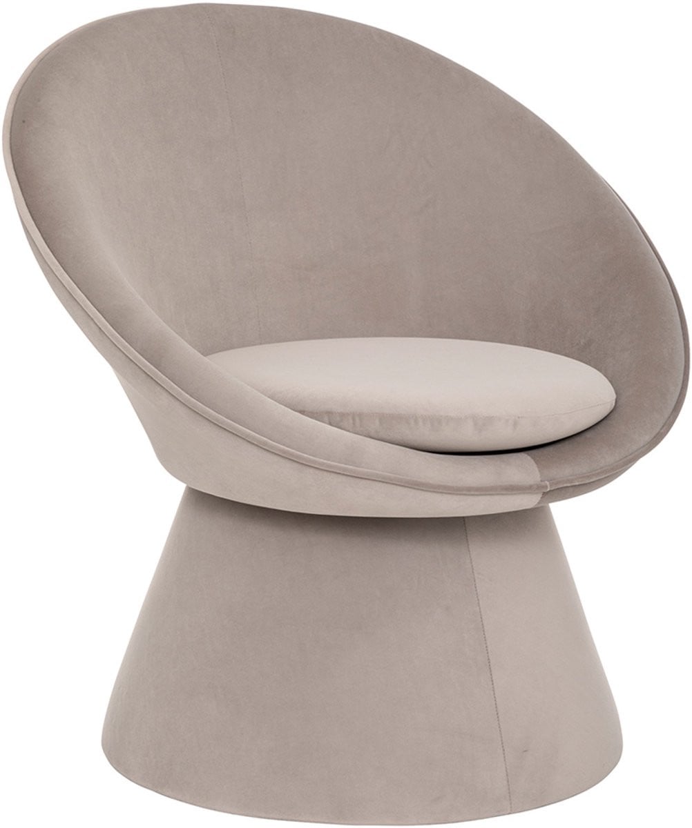 Velvet Fauteuil Charlena Grijs
