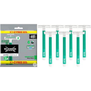 Wilkinson-Sword Nassrasierer Extra 2 Sensitive, Einwegrasierer, für Herren, 2-fach Klinge, 7 Stück