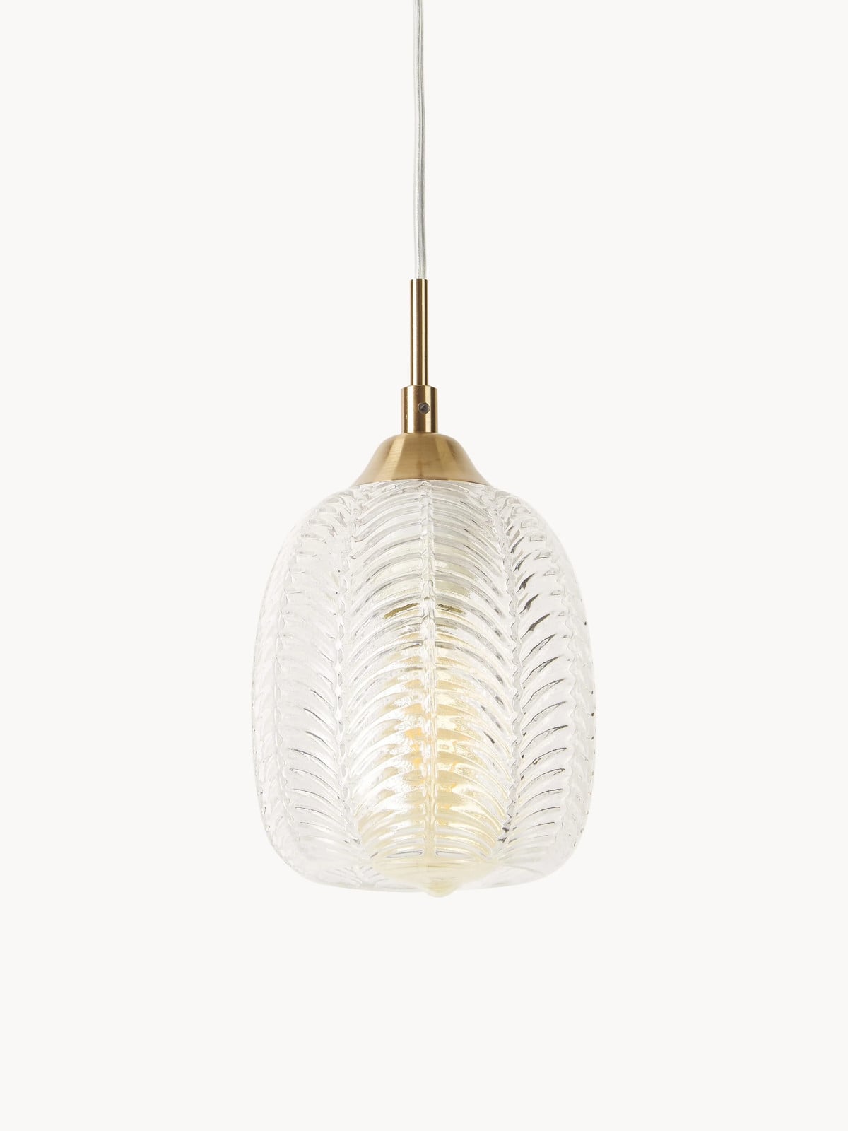 Nova Luce Vario kleine hanglamp van gesatineerd glas