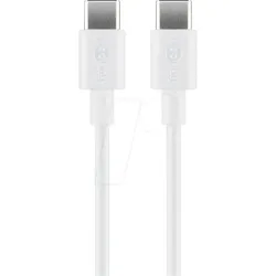 GOOBAY 66317 - Sync- & Ladekabel, USB-CTM -> USB-CTM, 1,0m, weiß