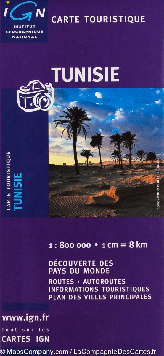 Carte routière - Tunisie   IGN