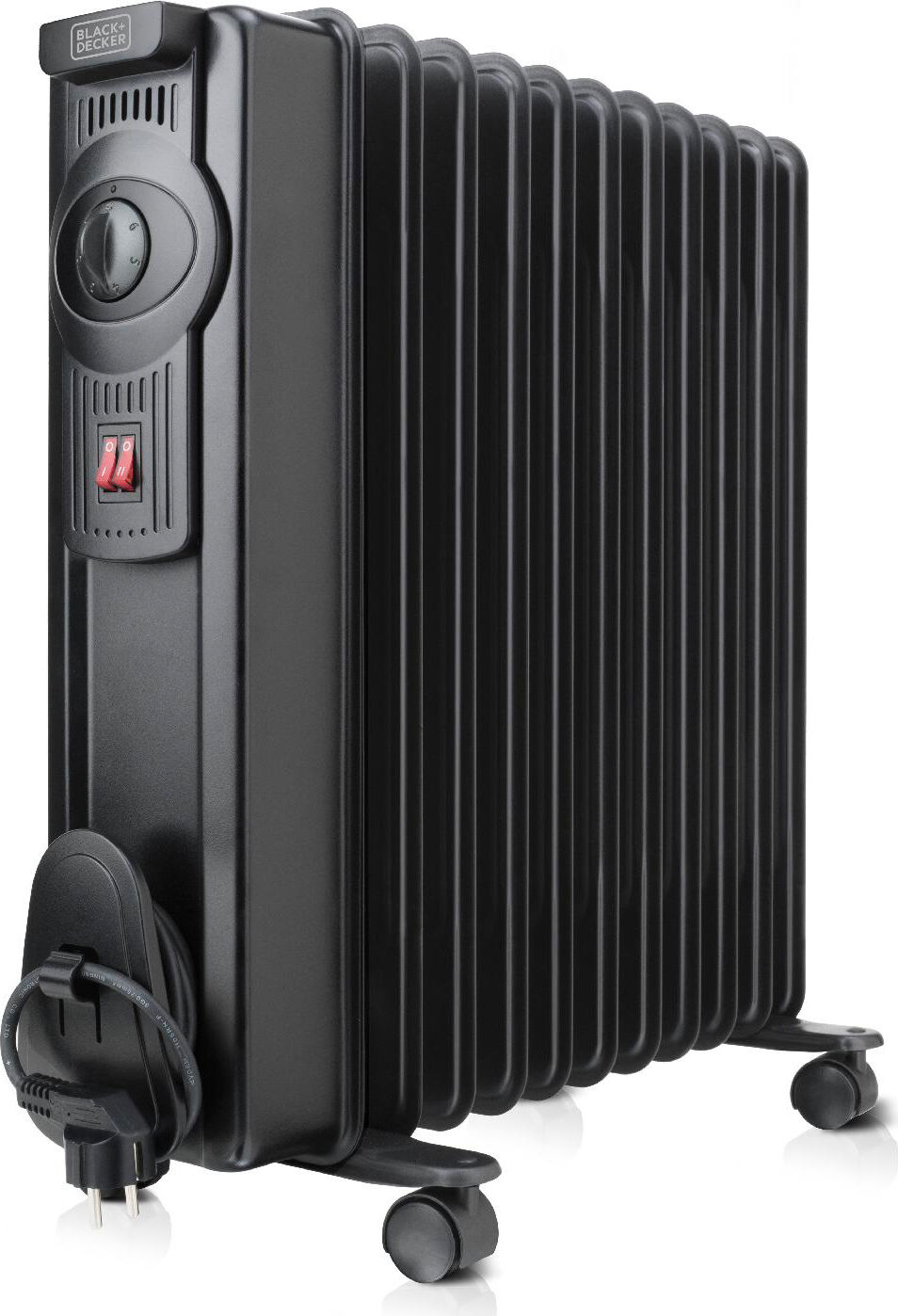 Black & Decker Bxra 2000e Radiatore Termosifone Elettrico Ad Olio Stufa Portatile 11 Elementi Potenza 2000 Watt Con Termostato - Bxra 2000e