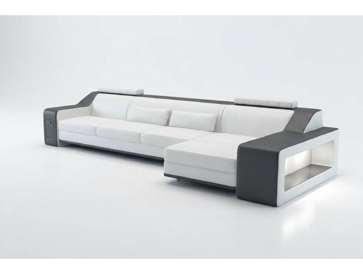JVmoebel Ecksofa Design Sofa Themar WG aus Leder und Textil, moderne Optik, Made in Europa