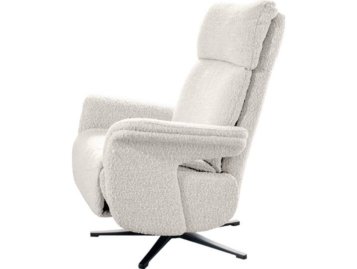 KAWOLA Sessel NAMA Relaxsessel drehbar Stoff hellgrau