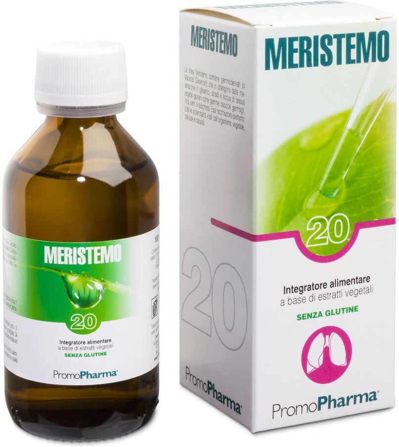 PROMOPHARMA SpA Meristemo 20 - Gocce 100ml, Integratore per Concentrazione e Focus Mentale
