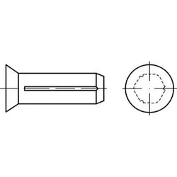 DIN 1476 - Stahl blank - 6x20 - Senkkerbnägel
