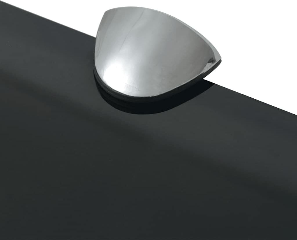 vidaXL Estante flotante de cristal 60x10 cm 8 mm Negro