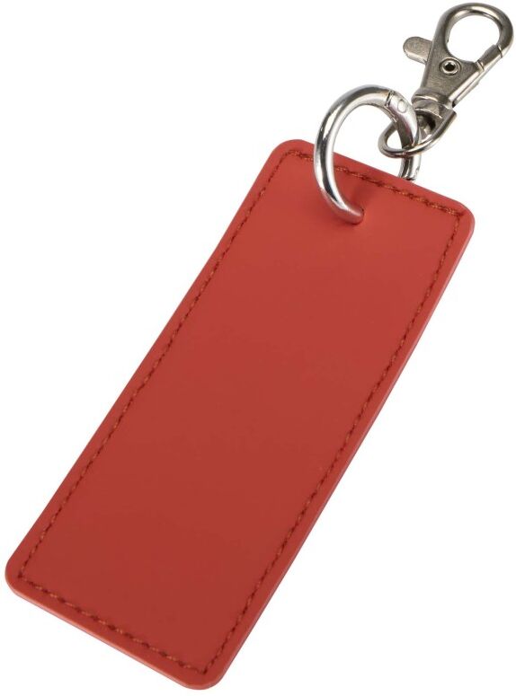 Porte-clés rectangulaire personnalisable en PU recyclé Resi Plus Brique