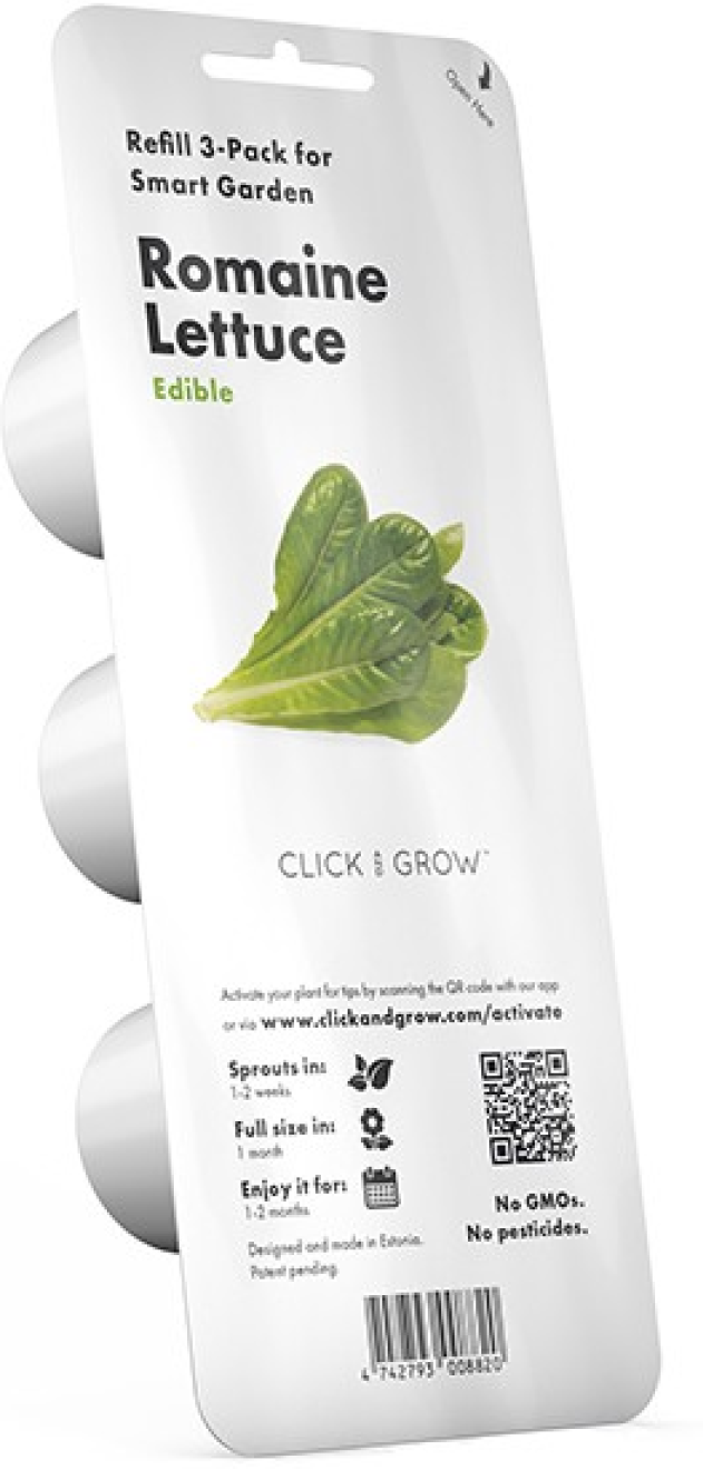 Cápsulas de Sementes Click and Grow 3 Alface Romana - Alface-Romana