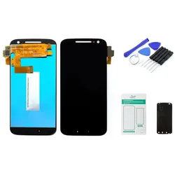 Motorola Moto G4 Display (mit Rahmen) schwarz - Set