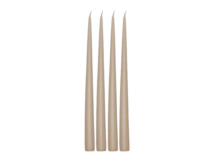 Scandi Essentials Bougie antique Atmosphere 32 cm, lot de 4 Sable