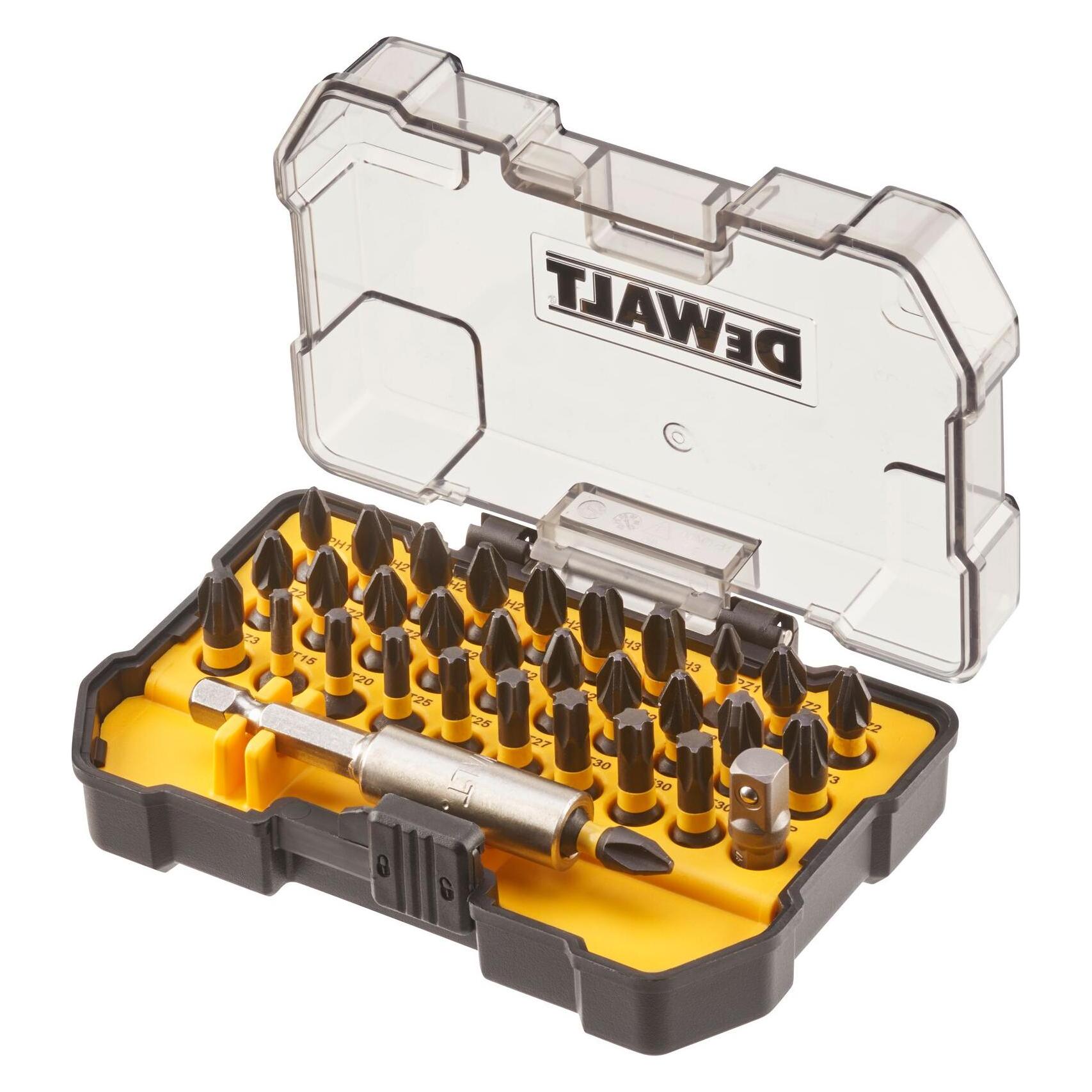 DeWalt Bit Set (Innensechsrund TX, Kreuz Phillips PH, Kreuz Pozidriv PZ) (DT70560T-QZ)