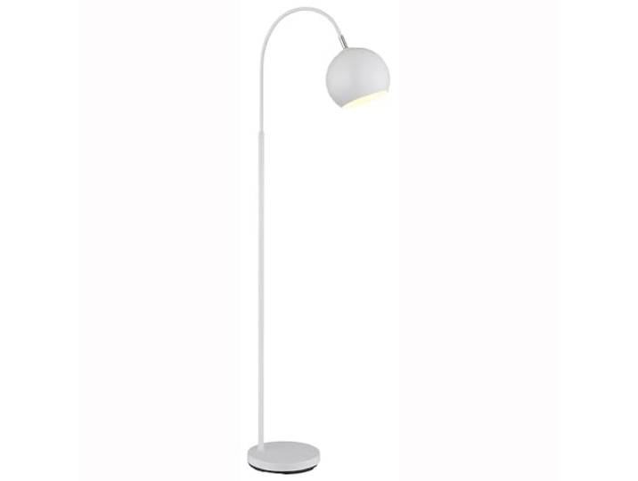 Stehlampe Stehleuchte Deckenfluter Schlafzimmerleuchte weiß, Metall, 1x E27, LxBxH 46x25x150 cm