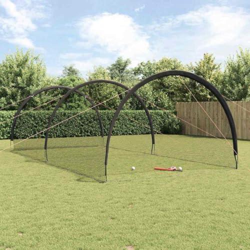 Baseball-Schlagkäfig für den Außenbereich, 702 x 369,5 x 243,5 cm, Sportnetz aus Polyester für das Schlagtraining, mit Tragetasche