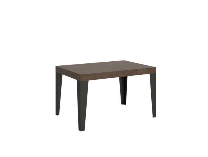 Table extensible - Flame - 90x140/244 cm - Noyer - 12 places - Design linéaire