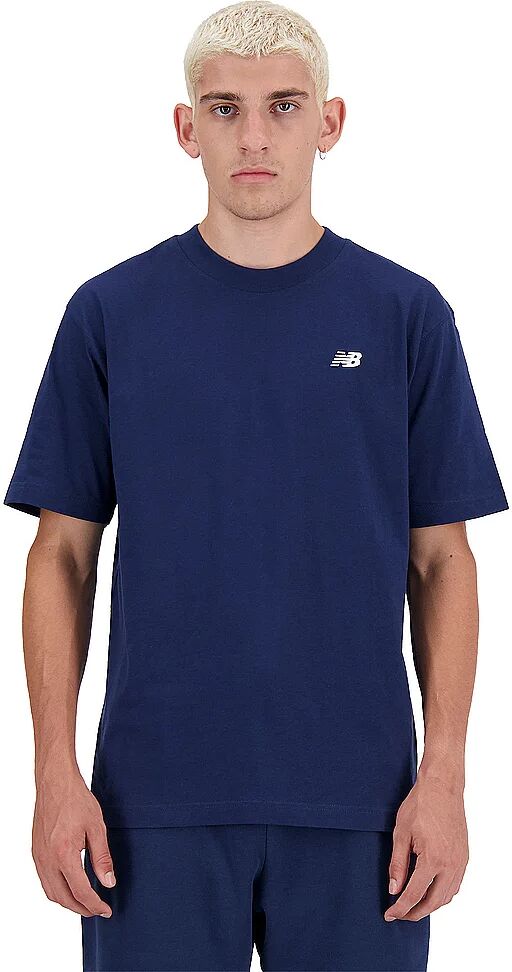 NEW BALANCE Herren Laufshirt Essentials Cotton dunkelblau   L M