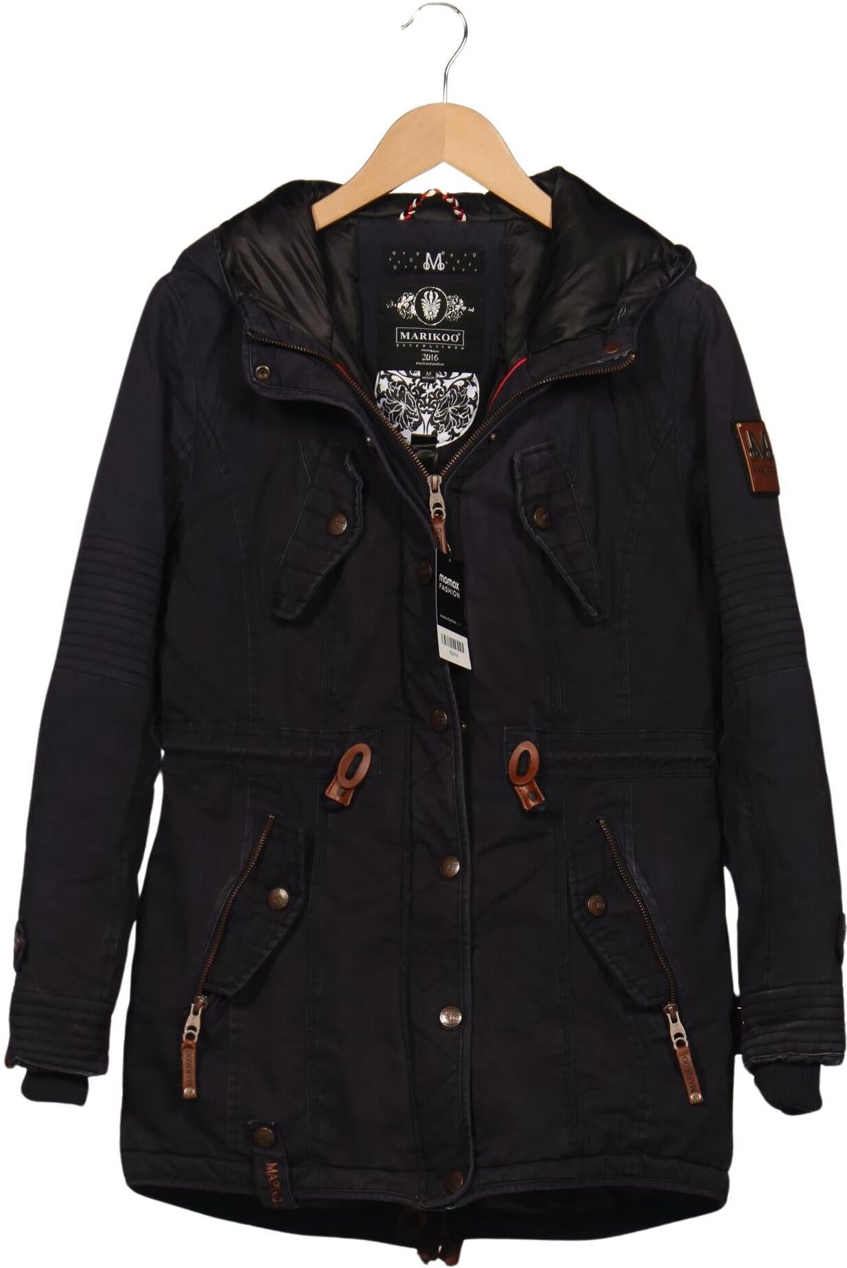 Marikoo Damen Jacke, Marineblau, Gr. M, Synthetik / Baumwolle - Second Hand