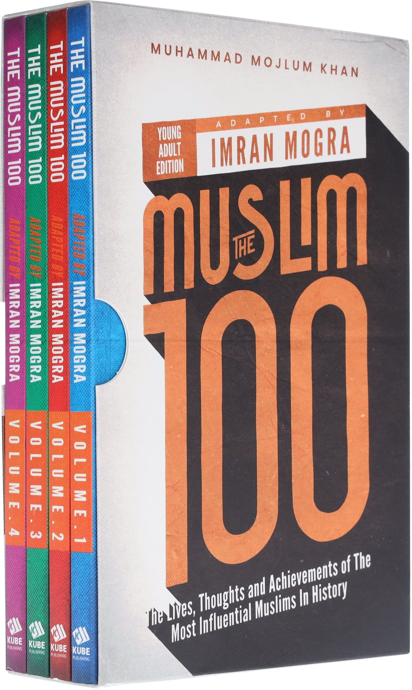 The Muslim 100 (YA Edition) by Muhammad Mojlum Khan, Adapted by Imran Mogra 4 Books Collection Box Set - Ages 12-16 - Paperback Kube Publishing