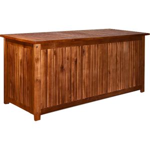 CASARIA Gartenbox 101835, aus Akazienholz, 117 x 50 x 59cm, 200 Liter, braun