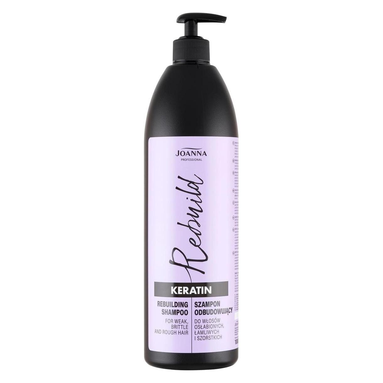 Joanna Professionelles Keratin Shampoo für schwaches Haar mit aktivem Haarwachstumskomplex 1000ml (Flüssiges Shampoo, 1000 ml) (34519201)