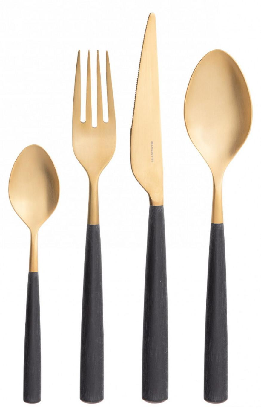 Casa Bugatti Athena Gold bestekset, 24 delen
