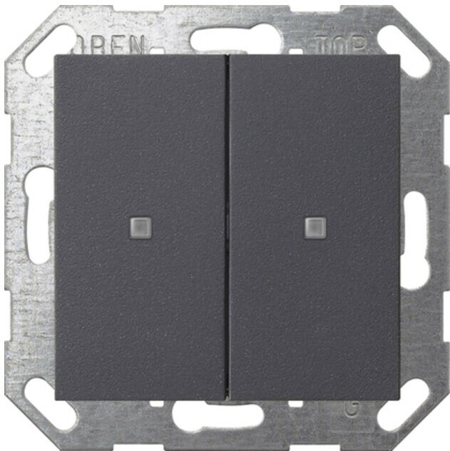 Gira Interrupteur à bascule KNX 2 fois Anthracite 517328 (517328)