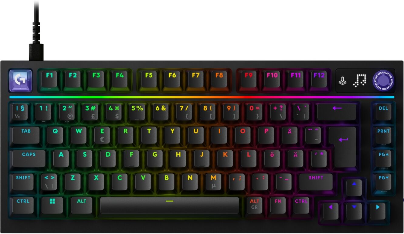 Logitech G316 X 75 Gaming Tangentbord - Svart