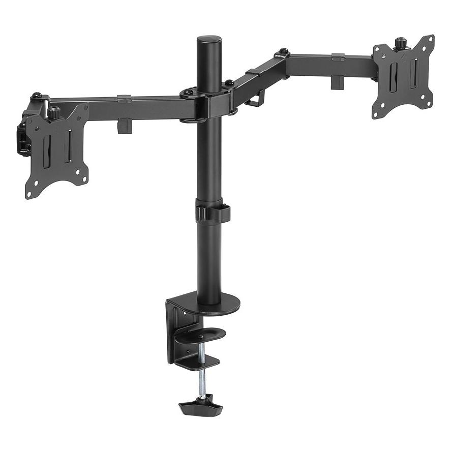 Goobay Doppel-Monitorhalterung Flex (Tisch, 32", 8 kg) (58529)