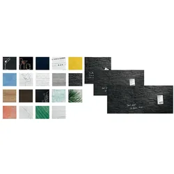 Sigel, Pinnwand, Glas-Magnetboard Artverum mit Design (Magnettafel, 91 x 46 cm)