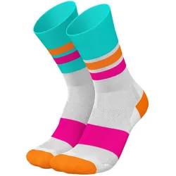 Incylence, Unisex, Sportsocken, Ultralight Tracks (35 - 38), Pink, Weiss, Mehrfarbig