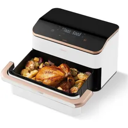 Cosori Dual Blaze Twinfry Chef Edition, Fritteuse, Gold, Weiss, Rosa