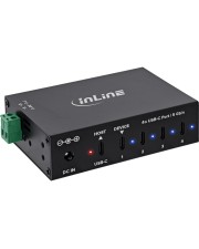 InLine USB 3.2 Gen.1 Industrie-Hub USB-C 4-Port mit Netzteil (35396D)