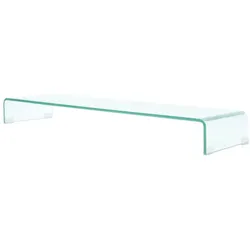 Helloshop26 - Praktischer Design-TV-Ständer/Buffet für Fernseher/Monitor 110 cm Klarglas
