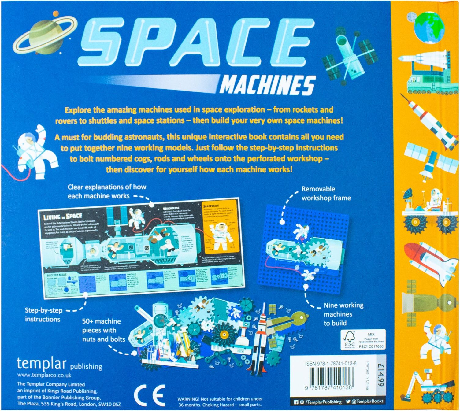 Templar Publishing Space Machines: The Interactive Guide to Construction Machines
