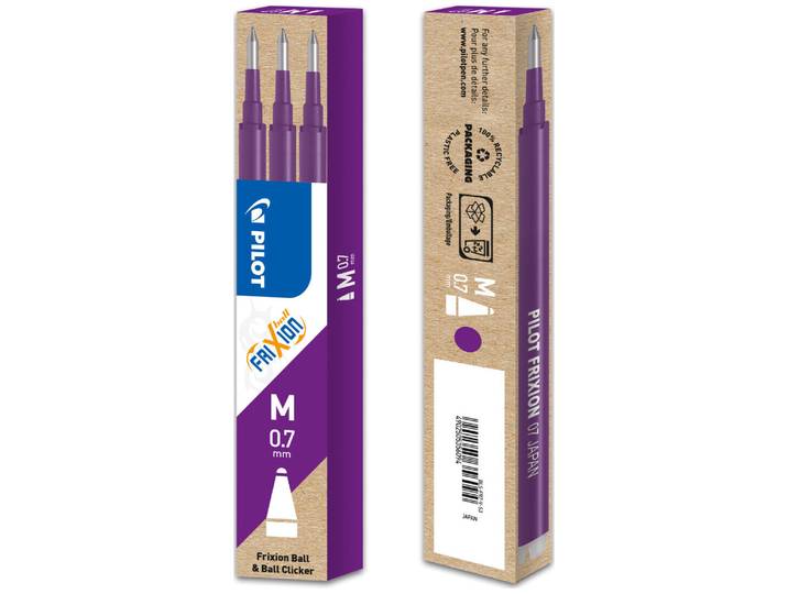 Pilot Frixion 0.7 Ersatzminen violett 3Stk