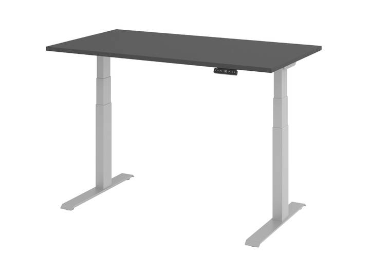 Schreibtisch Office basic Graphit elektrische Höhenverstellung 140 x 80 cm - Schreibtisch