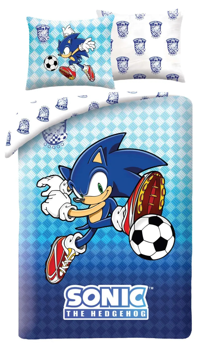 Sonic Dekbedovertrek Voetbal voor Volwassenen 140 x 200 cm