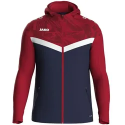 Jako JAKO Iconic Team Kapuzenjacke marine/chili rot 152