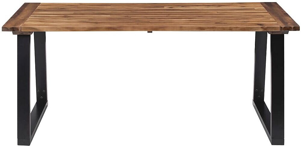 vidaxl Mesa de comedor madera maciza de acacia 180x90 cm