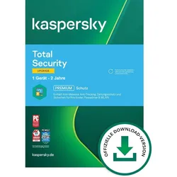 Kaspersky Total Security 2026 Upgrade, 1 Gerät - 2 Jahre, Download, ESD