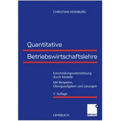 Quantitative Betriebswirtschaftslehre, Fachbücher von Christian Homburg