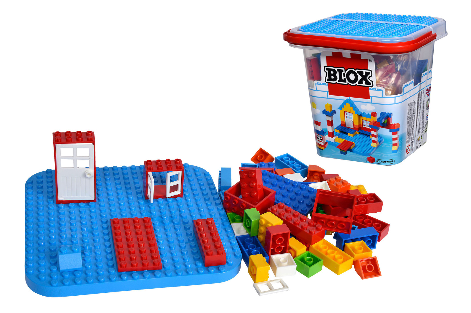 Simba Toys Blox Eimer met 250 onderdelen