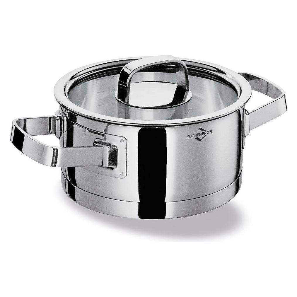 Küchenprofi Bratentopf SAN REMO 16.5 cm 1.35 L (Bräter + Schmortopf, Edelstahl, 16.50 x 7.50 cm) (23 9004 28 16)