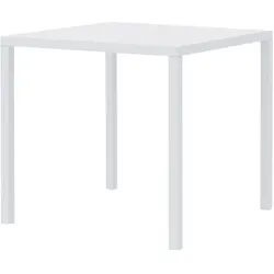 Quadratischer Gartentisch Quatris 90x90x75 cm weiß