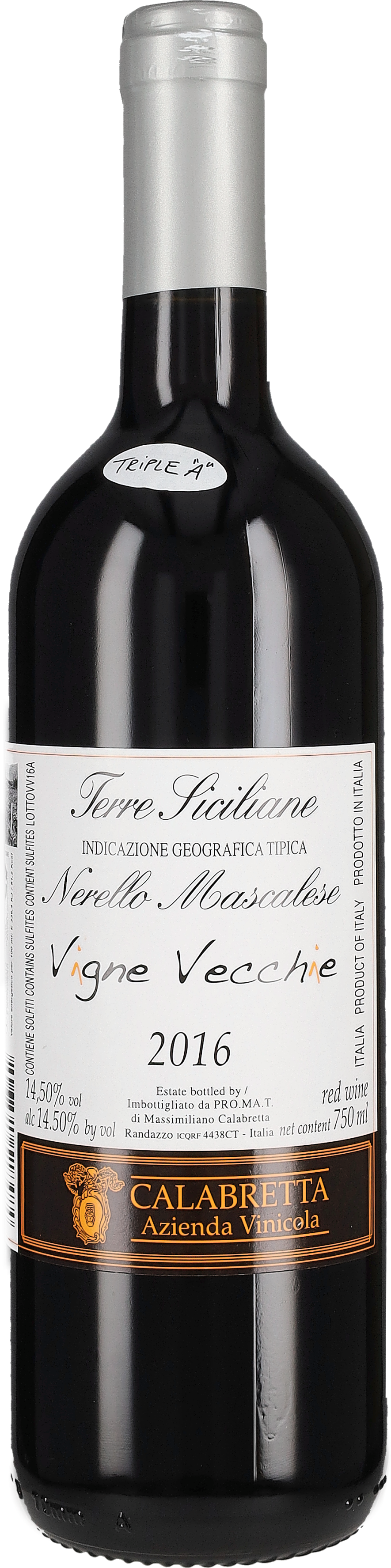 Nerello Mascalese 'Vigne Vecchie' Calabretta 2016