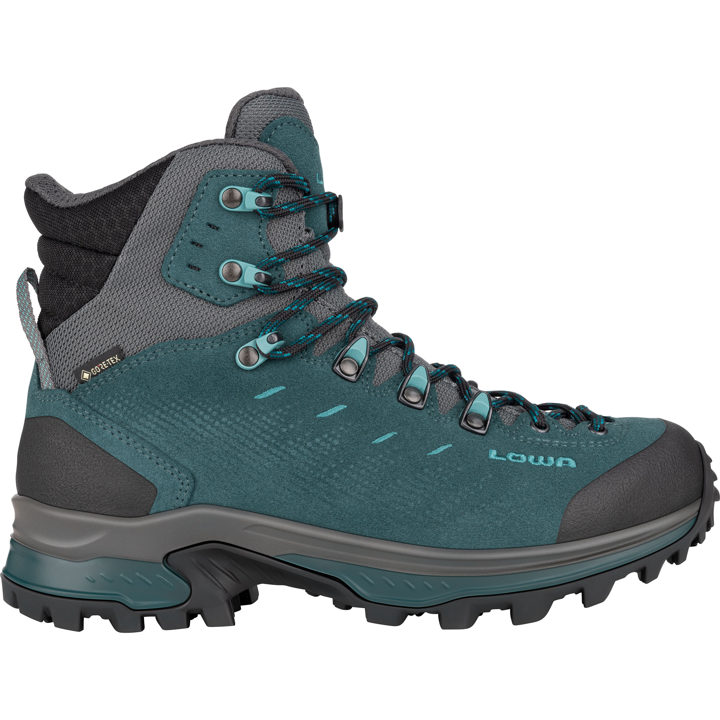 Lowa Randir GTX Mid Damen Wanderschuhe blau Größe 38 Trekking Wasserdicht