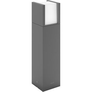 Philips Wegeleuchte Arbour, anthrazit, mit 230 V Netzstrom, Pollerleuchte, LED, IP44 Spritzwasserschutz, Höhe 40 cm