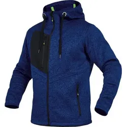 Strickjacke kornblau-meliert, Größe L - kornblau - L